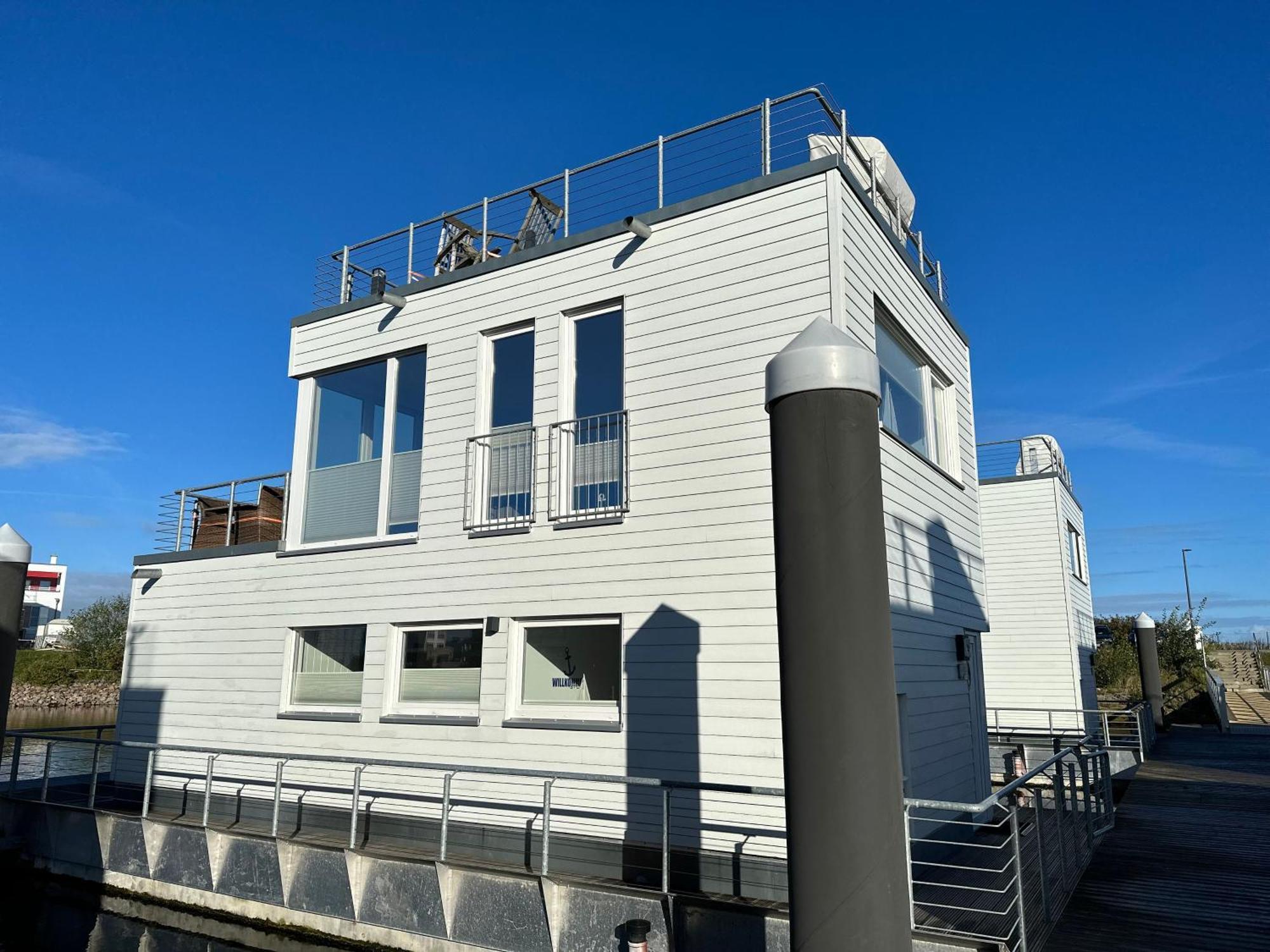 Schwimmendes Haus - An Bord Zwei Hotel Olpenitz Buitenkant foto